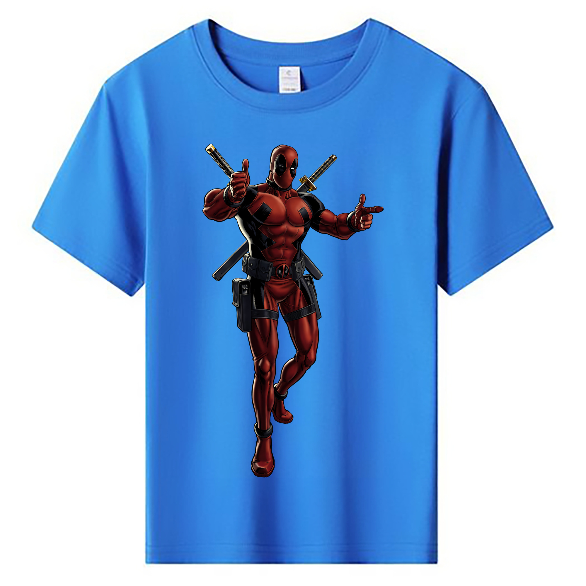 （画像用） Deadpool デッドプール 綿100％キッズTシャツ（フロントプリント）